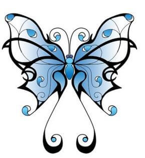 Butterfly Tattoo Design - see more designs on https://thebodyisacanvas.com