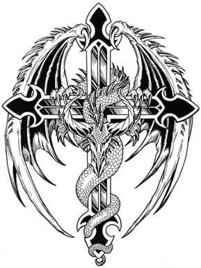 Cross Tattoo Design - see more designs on https://thebodyisacanvas.com