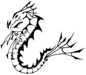 Dragon Tattoo Design - see more designs on https://thebodyisacanvas.com