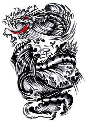 Dragon Tattoo Design - see more designs on https://thebodyisacanvas.com