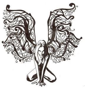 Fairy Tattoo Design - see more designs on https://thebodyisacanvas.com