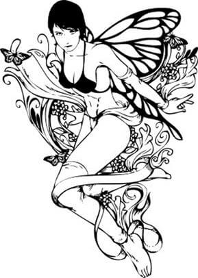 Fairy Tattoo Design - see more designs on https://thebodyisacanvas.com