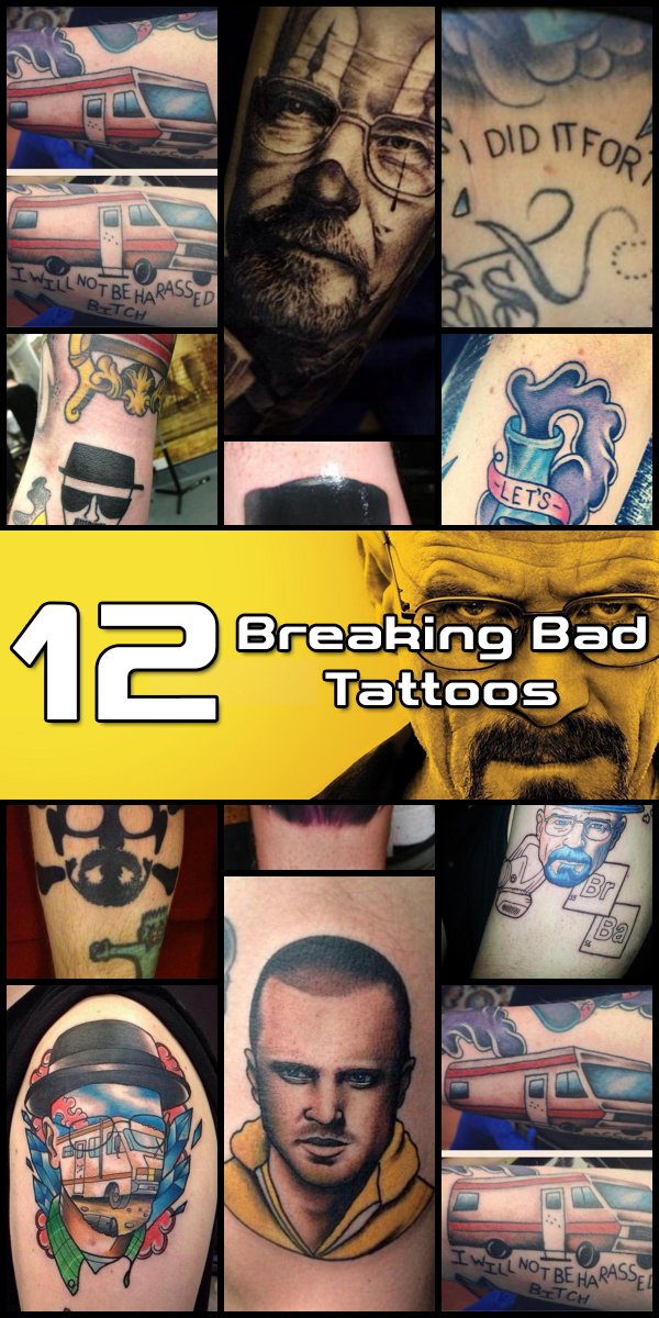 12 Amazing (or Amazingly Bad) Breaking Bad Tattoos - The Body is a Canvas #breakingbad #tattoos #tattooideas