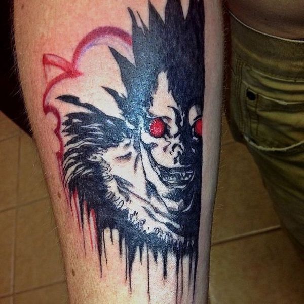 Rem tattoo I got done today   rdeathnote