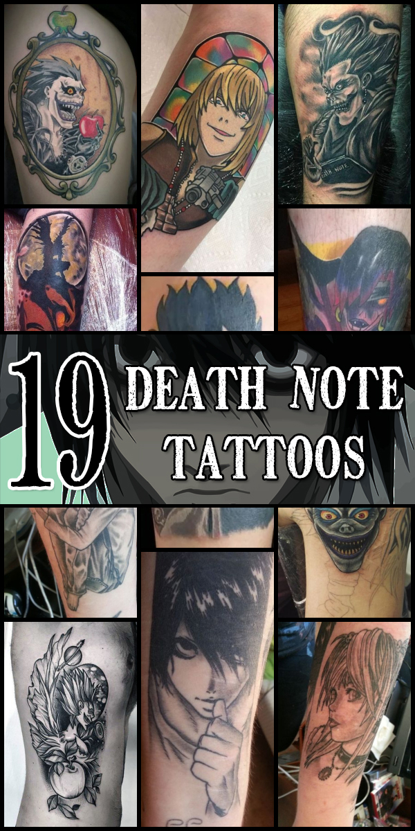 19 Death Note Tattoos The Body Is A Canvas