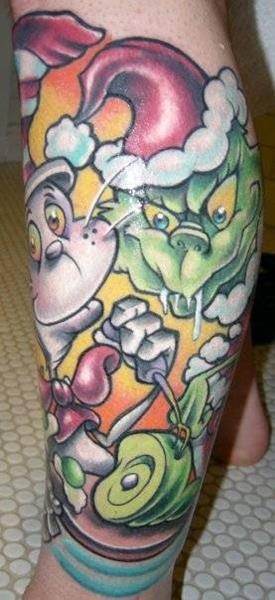 18 Whimsical Dr. Seuss Tattoos - The Body is a Canvas #drseuss #tattoos #tattooideas