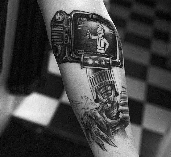 25 Fallout Tattoos - The Body is a Canvas #Fallout #tattoos #tattooideas