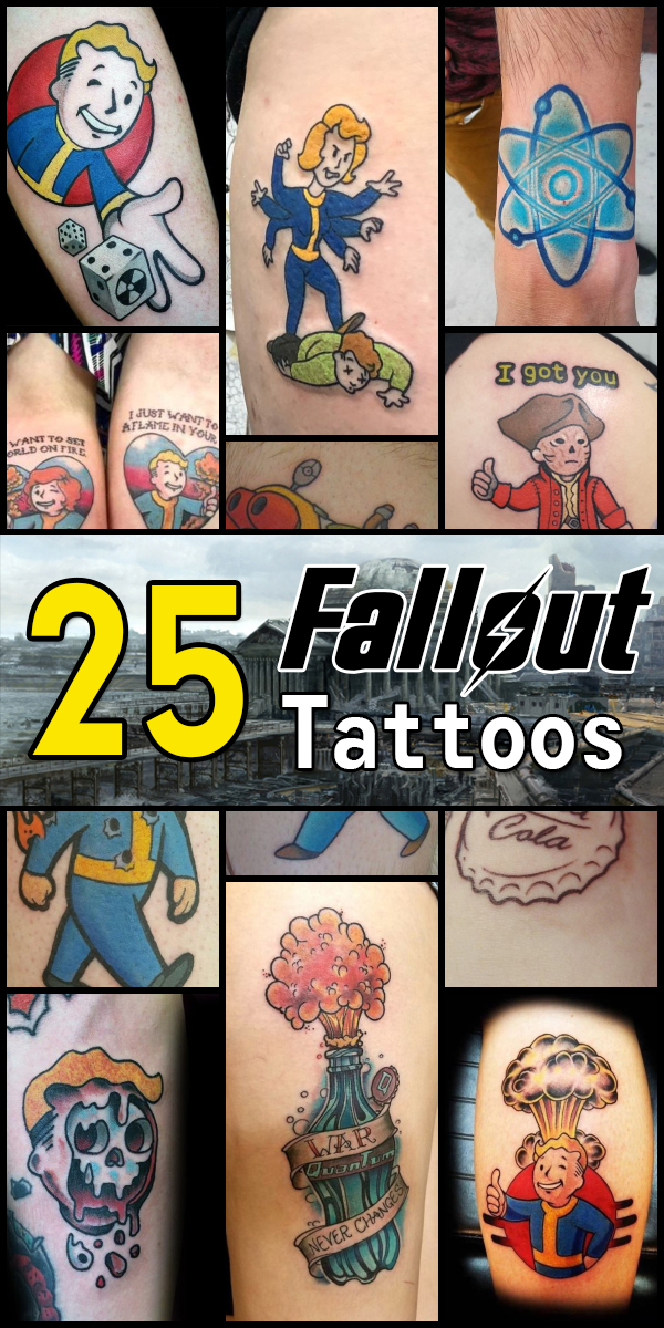 25 Fallout Tattoos - The Body is a Canvas #Fallout #tattoos #tattooideas