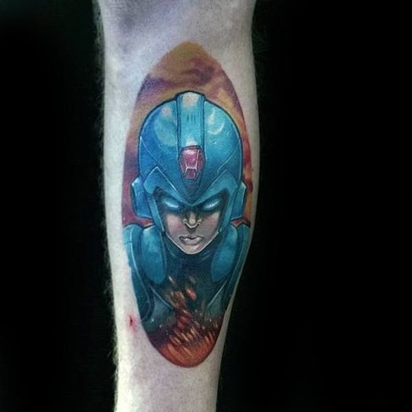 30 Mega Man Tattoos - The Body is a Canvas #MegaMan #tattoos #tattooideas