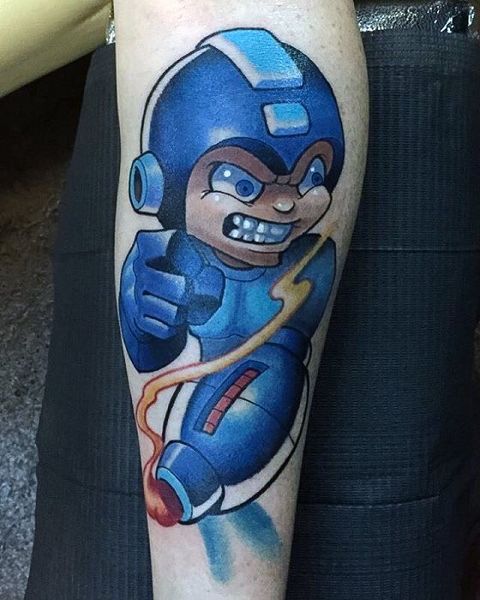 30 Mega Man Tattoos - The Body is a Canvas #MegaMan #tattoos #tattooideas