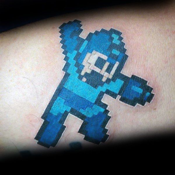 30 Mega Man Tattoos - The Body is a Canvas #MegaMan #tattoos #tattooideas