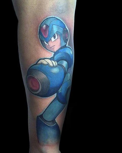 30 Mega Man Tattoos - The Body is a Canvas #MegaMan #tattoos #tattooideas