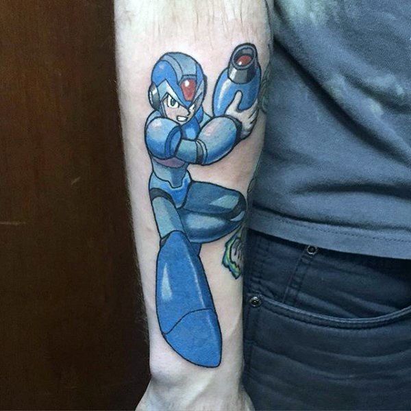 30 Mega Man Tattoos - The Body is a Canvas #MegaMan #tattoos #tattooideas