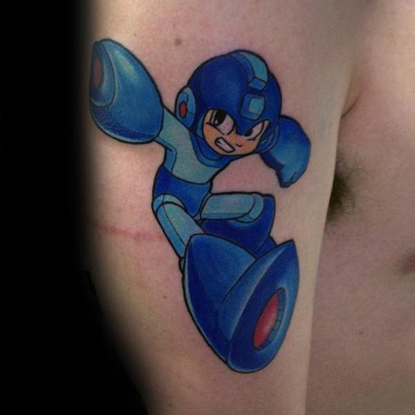 30 Mega Man Tattoos - The Body is a Canvas #MegaMan #tattoos #tattooideas