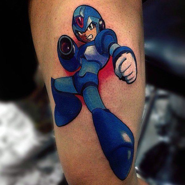 30 Mega Man Tattoos - The Body is a Canvas #MegaMan #tattoos #tattooideas