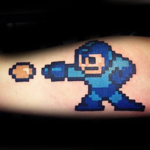 30 Mega Man Tattoos - The Body is a Canvas #MegaMan #tattoos #tattooideas