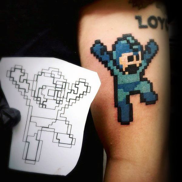 30 Mega Man Tattoos - The Body is a Canvas #MegaMan #tattoos #tattooideas