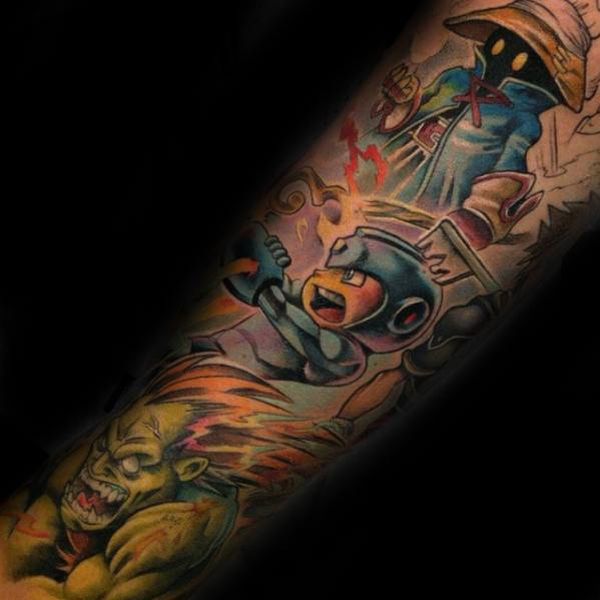 30 Mega Man Tattoos - The Body is a Canvas #MegaMan #tattoos #tattooideas