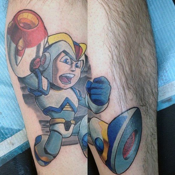 30 Mega Man Tattoos - The Body is a Canvas #MegaMan #tattoos #tattooideas