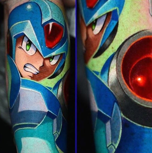 30 Mega Man Tattoos - The Body is a Canvas #MegaMan #tattoos #tattooideas