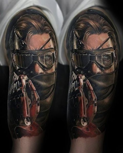 30 Metal Gear Tattoos - The Body is a Canvas #MetalGear #tattoos #tatooideas