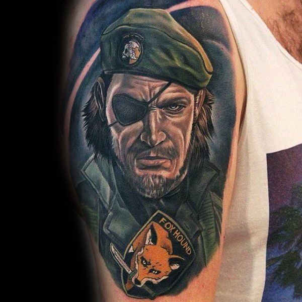 30 Metal Gear Tattoos - The Body is a Canvas #MetalGear #tattoos #tatooideas