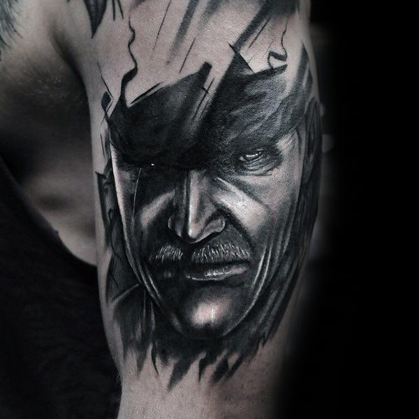 30 Metal Gear Tattoos - The Body is a Canvas #MetalGear #tattoos #tatooideas