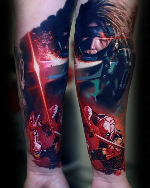 30 Metal Gear Tattoos - The Body is a Canvas #MetalGear #tattoos #tatooideas