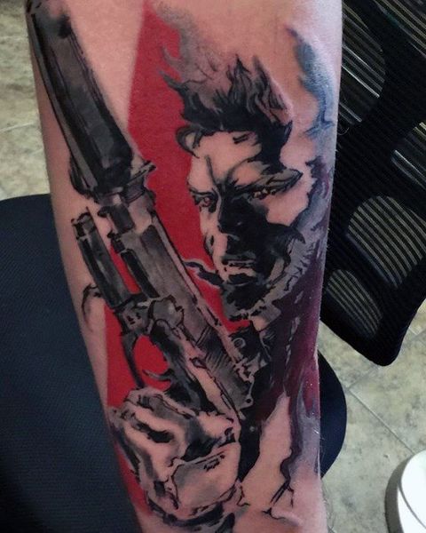 30 Metal Gear Tattoos - The Body is a Canvas #MetalGear #tattoos #tatooideas