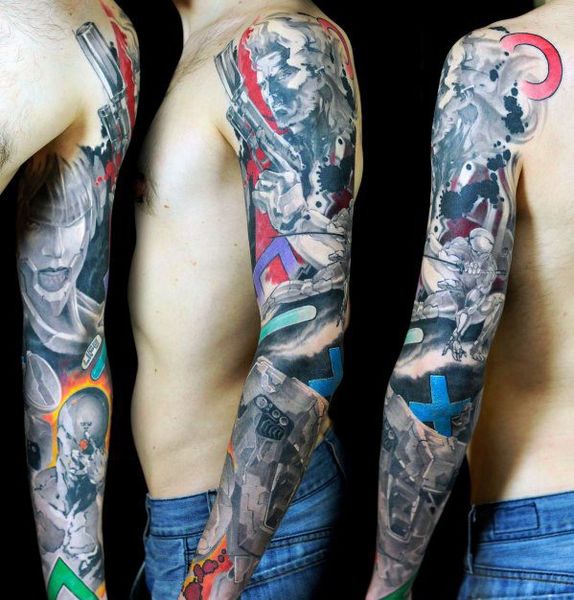 30 Metal Gear Tattoos - The Body is a Canvas #MetalGear #tattoos #tatooideas