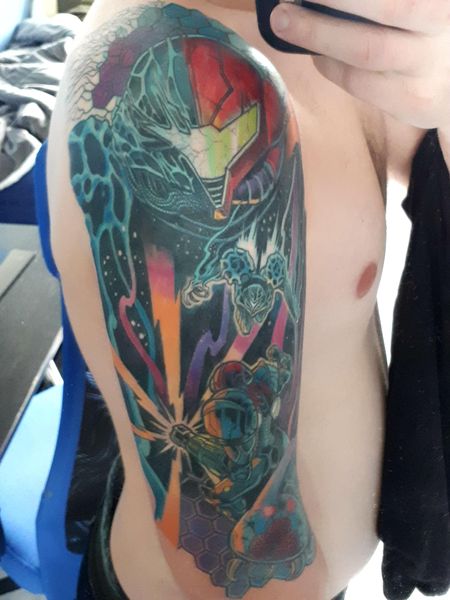 30 Metroid Tattoos - The Body is a Canvas #Metroid #tattoos #tattooideas