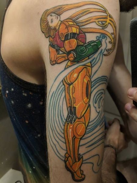 30 Metroid Tattoos - The Body is a Canvas #Metroid #tattoos #tattooideas