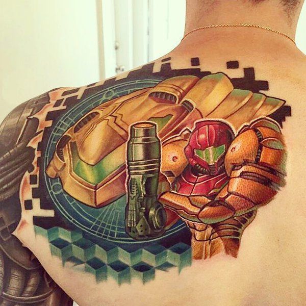 30 Metroid Tattoos - The Body is a Canvas #Metroid #tattoos #tattooideas