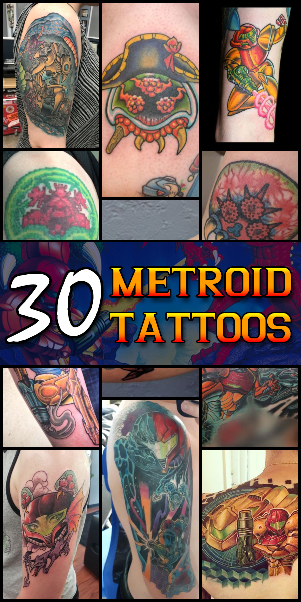 30 Metroid Tattoos - The Body is a Canvas #Metroid #tattoos #tattooideas