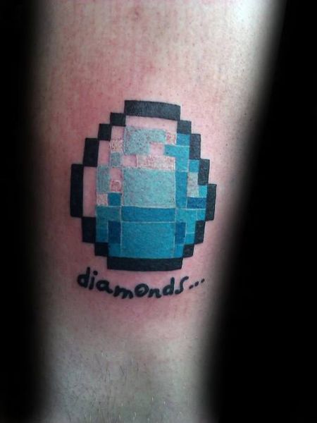 22 Minecraft Tattoos - The Body is a Canvas #Minecraft #tattoos #tattooideas