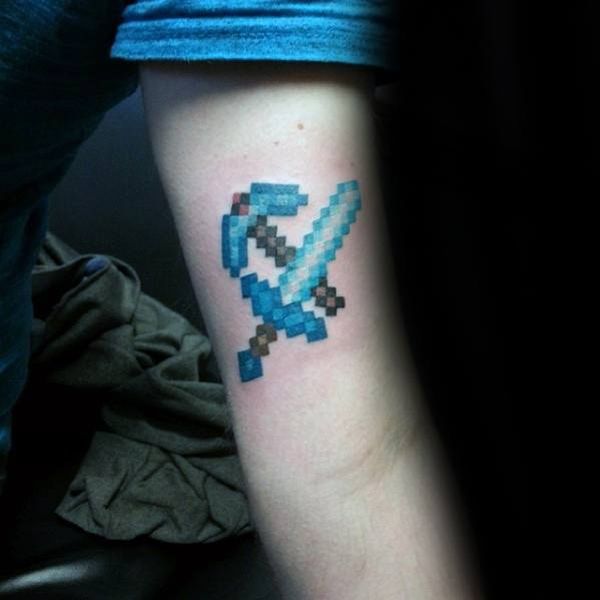 22 Minecraft Tattoos - The Body is a Canvas #Minecraft #tattoos #tattooideas