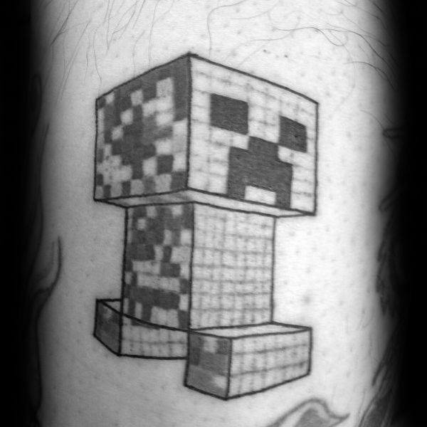 22 Minecraft Tattoos - The Body is a Canvas #Minecraft #tattoos #tattooideas