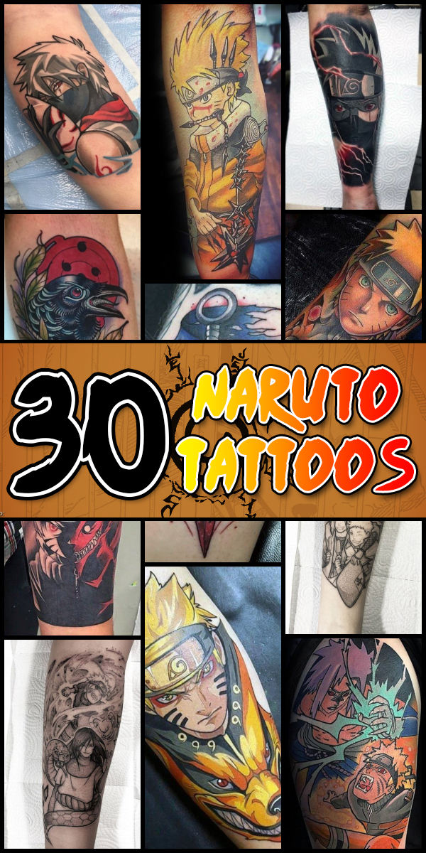 45 Anime Tattoo Designs and Ideas  Tats n Rings  Naruto tattoo Anime  tattoos Tattoos