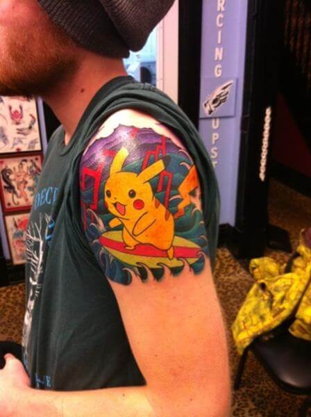 41 Pokémon Tattoos That Any Aspiring Pokémon Master Will Love - The Body is a Canvas #pokemon #tattoos #tattooideas