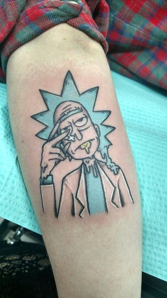 23 Rick and Morty Tattoos - The Body is a Canvas #RickAndMorty #tattoos #tattooideas