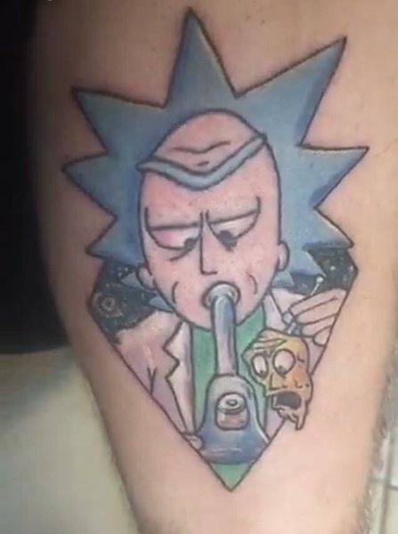 23 Rick and Morty Tattoos - The Body is a Canvas #RickAndMorty #tattoos #tattooideas