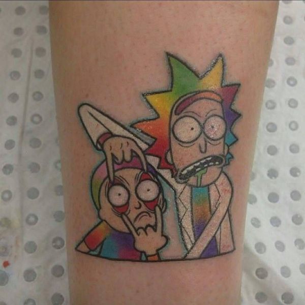 23 Rick and Morty Tattoos - The Body is a Canvas #RickAndMorty #tattoos #tattooideas