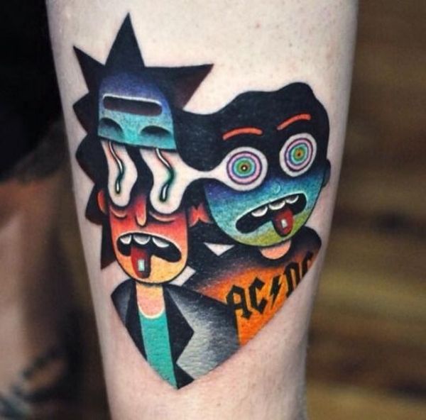 23 Rick and Morty Tattoos - The Body is a Canvas #RickAndMorty #tattoos #tattooideas