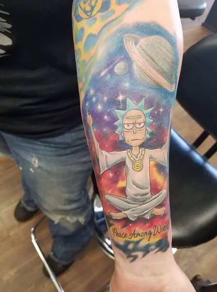 23 Rick and Morty Tattoos - The Body is a Canvas #RickAndMorty #tattoos #tattooideas