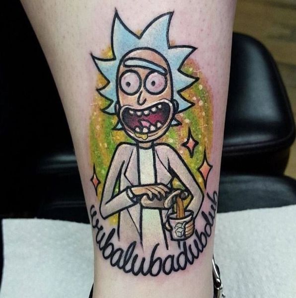 23 Rick and Morty Tattoos - The Body is a Canvas #RickAndMorty #tattoos #tattooideas