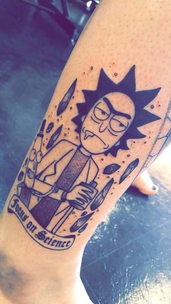 23 Rick and Morty Tattoos - The Body is a Canvas #RickAndMorty #tattoos #tattooideas