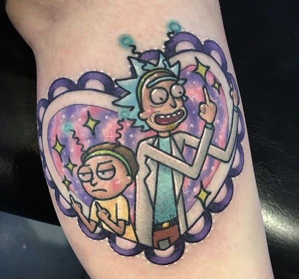 23 Rick and Morty Tattoos - The Body is a Canvas #RickAndMorty #tattoos #tattooideas