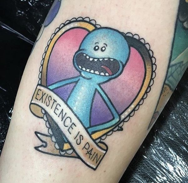 23 Rick and Morty Tattoos - The Body is a Canvas #RickAndMorty #tattoos #tattooideas