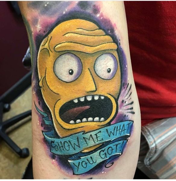 23 Rick and Morty Tattoos - The Body is a Canvas #RickAndMorty #tattoos #tattooideas