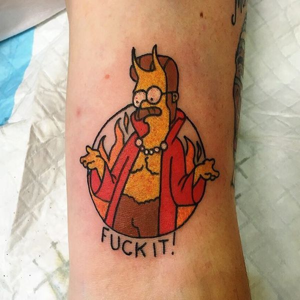 25 Simpsons Tattoos - The Body is a Canvas #Simpsons #tattoos #tattooideas